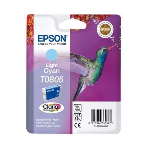 Epson T0805 Licht Cyaan - Claria inkt