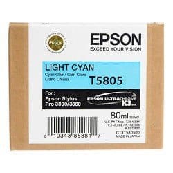 Epson T5805 - 80 ml Licht Cyaan inkt cartridge - C13T580500