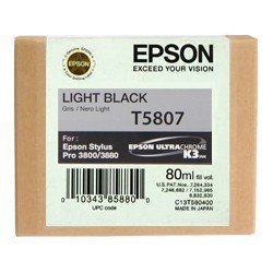 Epson T5807 - 80 ml Licht Zwart inkt cartridge - C13T580700