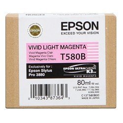 Epson T580B - 80 ml Vivid Licht Magenta inkt cartridge - C13T580B00
