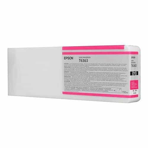 Epson T6363 - 700 ml Vivid Magenta inkt cartridge - C13T636300
