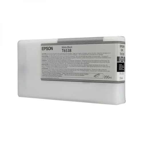 Epson T6538 - 200 ml Mat Zwart inkt cartridge - C13T65380N