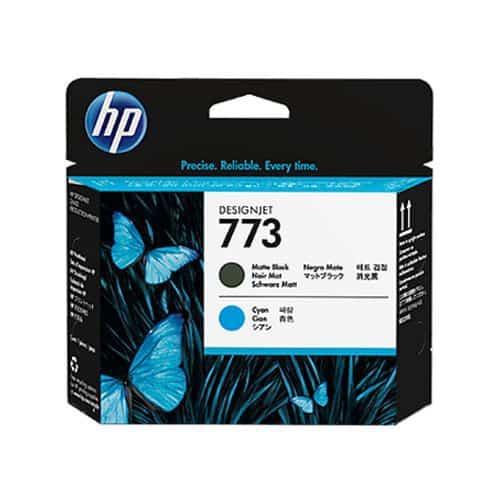 HP 773 Printkop Mat Zwart - Cyaan - C1Q20A