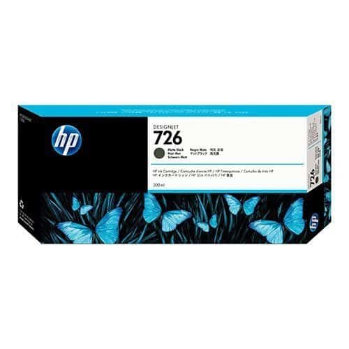 HP 726 - 300 ml Mat Zwart inkt cartridge - CH575A