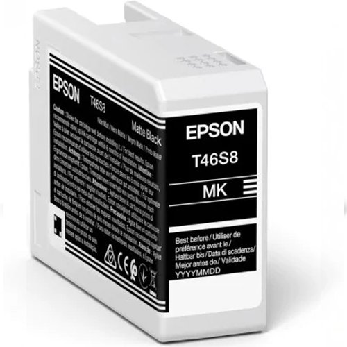 Epson 25 ml UltraChrome Pro 10 Mat Zwart - C13T46S80N