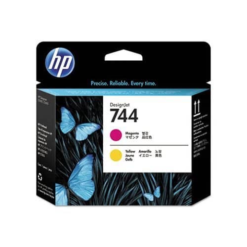 HP 744 - Magenta en Geel printkop - F9J87A