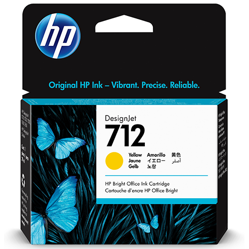 HP 712 - 29 ml Geel inkt cartridge - 3ED69A