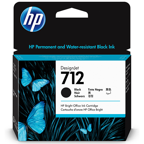 HP 712 - 38 ml Zwart inkt cartridge - 3ED70A