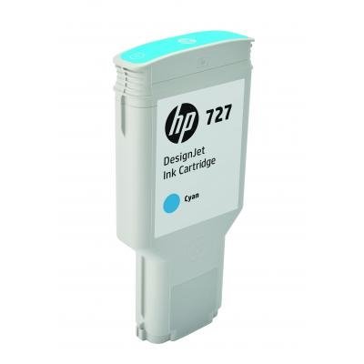 HP 727 - 300 ml Cyaan Inkt Cartridge - F9J76A