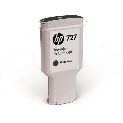 HP 727 - 300 ml Mat Zwart inkt cartridge - C1Q12A