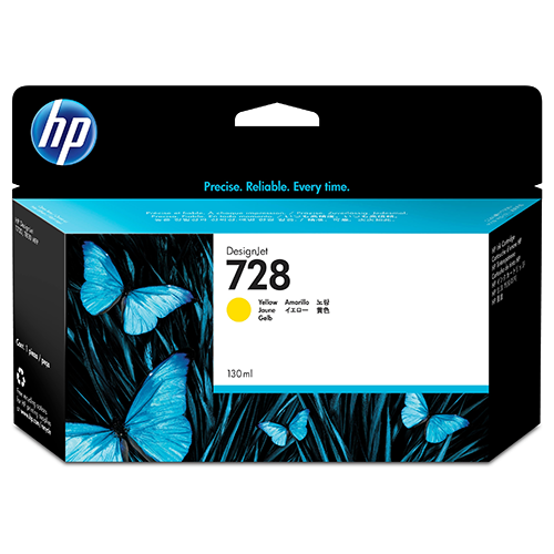 HP 728 - 130 ml Geel inkt cartridge - F9J65A