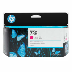 HP 738 130-ml Magenta DesignJet Ink Cartridge - 498N6A