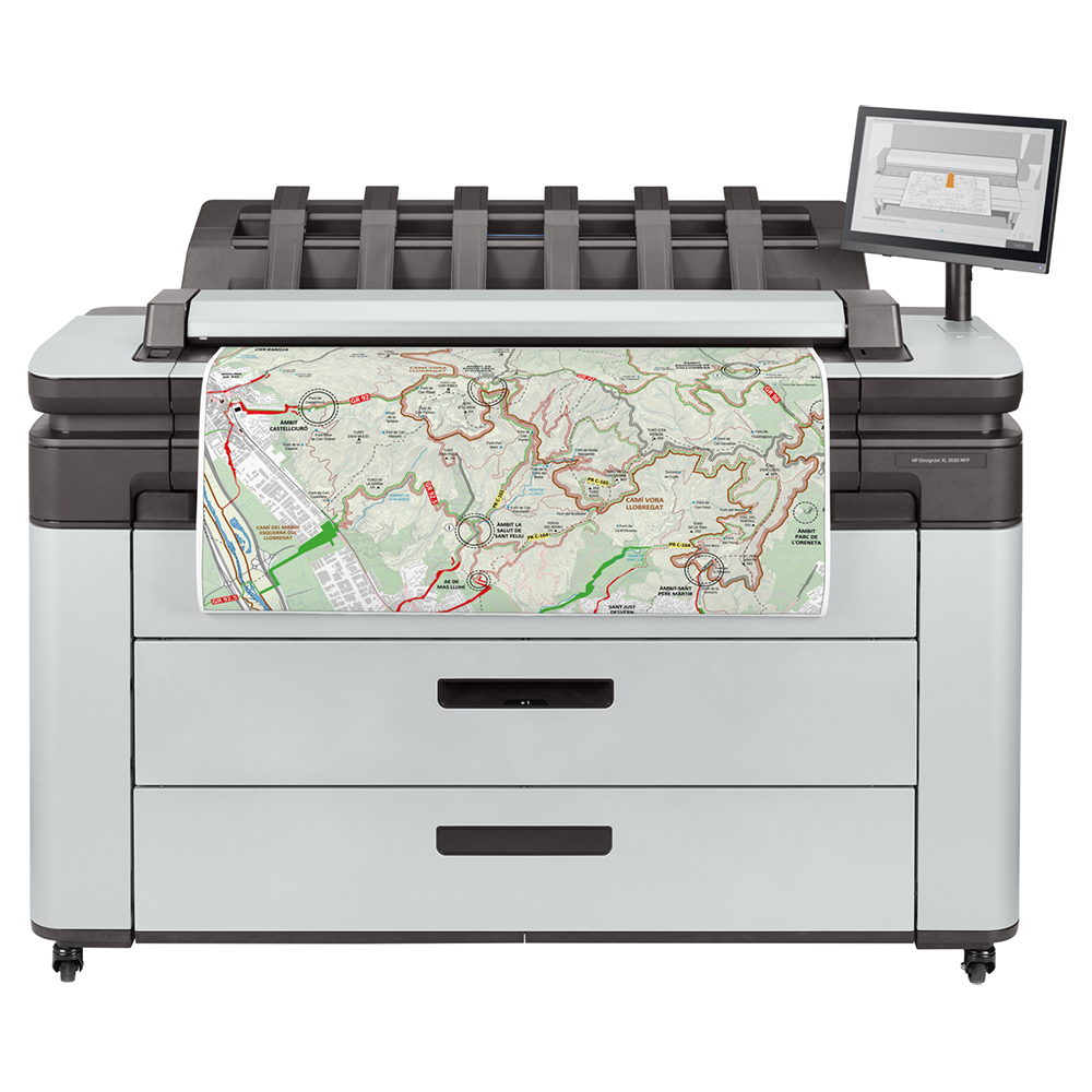 HP DesignJet XL 3600 dr mfp - A0 Plotter - 36 inch - 6KD25H
