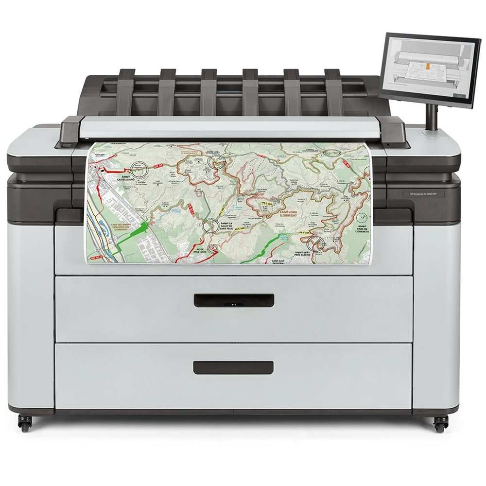 HP DesignJet XL 3600 dr mfp - A0 Plotter - 36 inch - 6KD25A