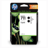 HP 711 Zwart 80 ml 2x - P2V31A